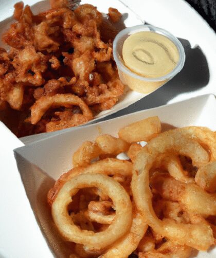 Crispy Fried Calamari with Fries