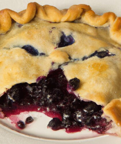 Finnish Style Blueberry Pie