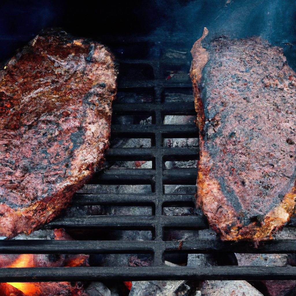 Flank Steak on Open Fire