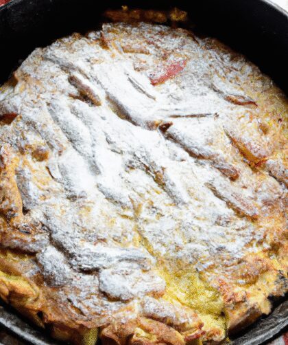 Norwegian Rhubarb Almond Cake