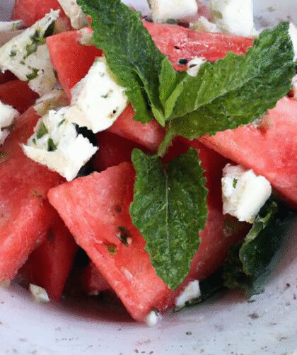Watermelon Salad with Feta and Mint